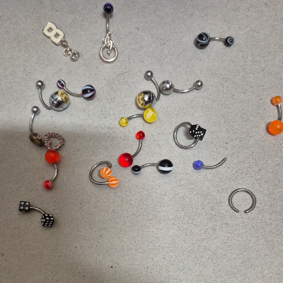 Colorful Belly Button Rings Set